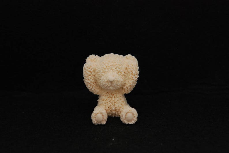 7 Mini Bears Silicone Mold Candle Chocolate Polymer Clay Soap Wax
