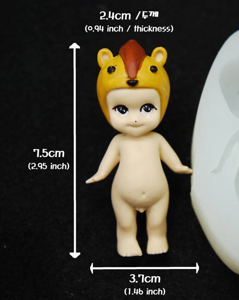 Silicone Mold Mould Sugarcraft Candle Soap Chocolate Polymer Clay Melting Wax Resin Tools Ornament Handmade Baby Angel #5