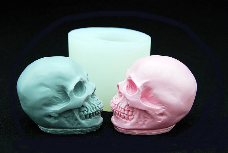 Skull Silicone Mold Mould Sugarcraft Candle Soap Chocolate