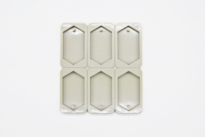 6 Hexagon Tablet Silicone Mold Mould for plaster candle wax Etsy