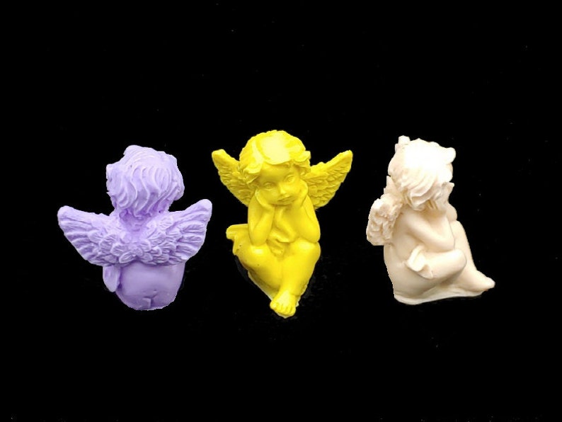 1 Mini Angel Silicone Mold Mould Sugarcraft Candle Soap Chocolate Polymer Clay Melting Wax Resin Tools Ornament Handmade
