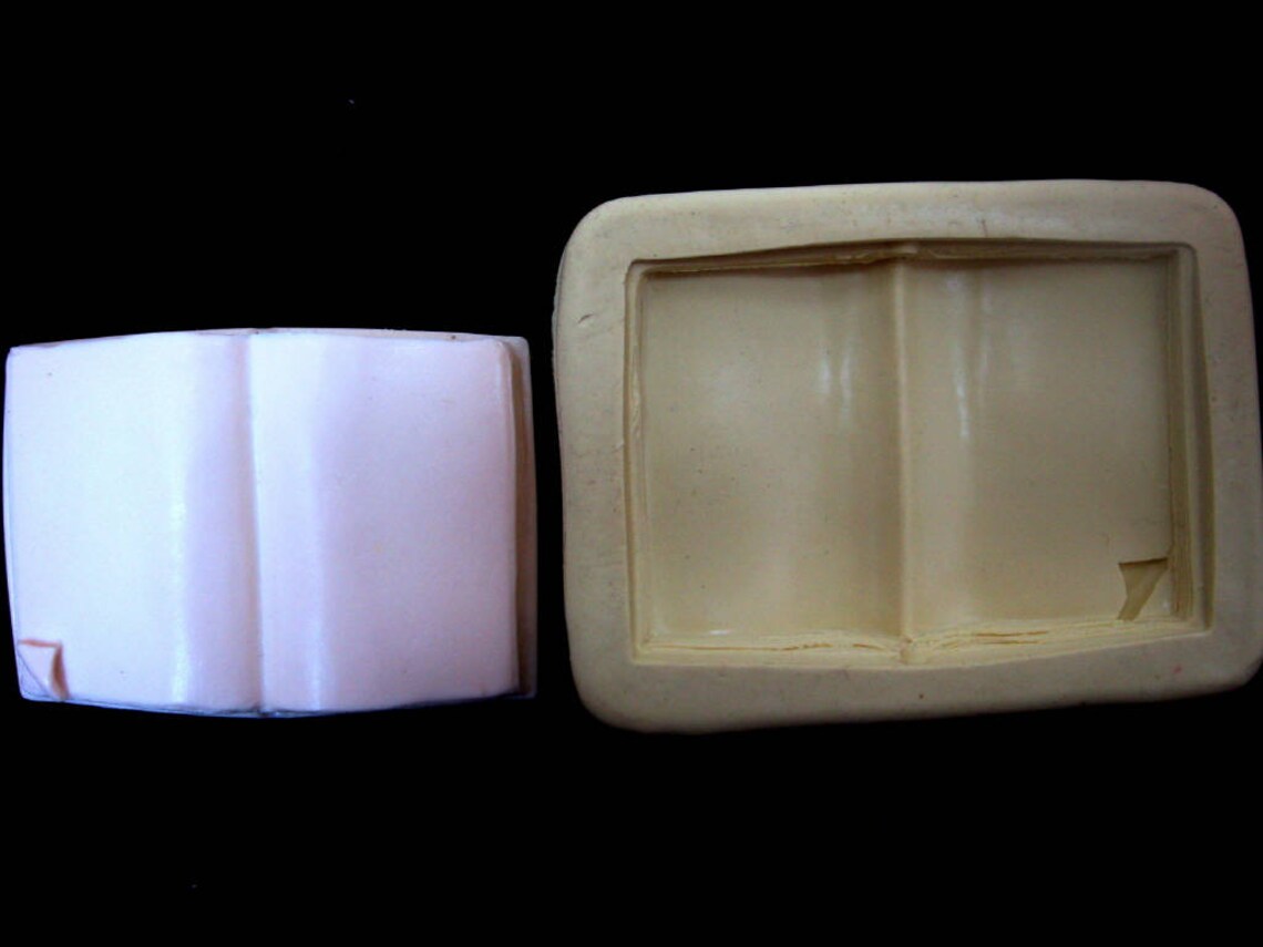 Mini Book Silicone Mold Mould Sugarcraft Candle Soap Etsy