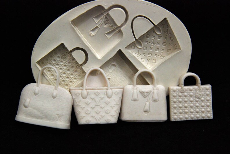 Silicone Mold Mould Sugarcraft Candle Soap Chocolate Polymer Clay Melting Wax Resin Tools Ornament Handmade Luxury bag SET#1