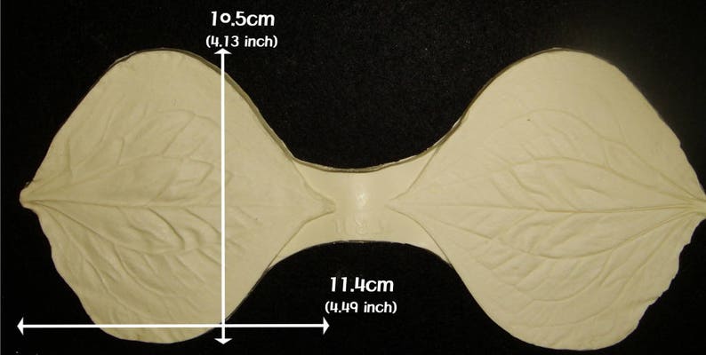 Wake Robin Silicone Leaf Mold Mould Sugarcraft Candle Soap Chocolate Polymer Clay Melting Wax Resin Tools Ornament Handmade