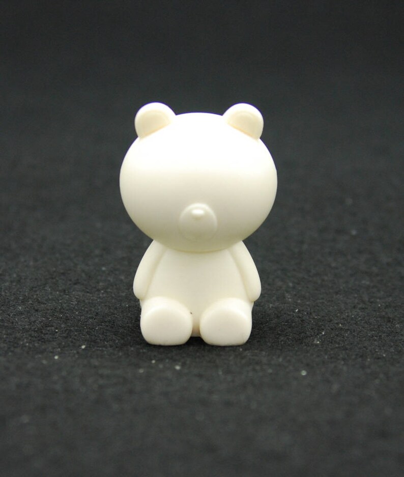 Silicone Mold Chocolate Candle Ornament Soap Mould Fondant Polymer Clay Soap Making Melting Wax Resin 2D Bear S