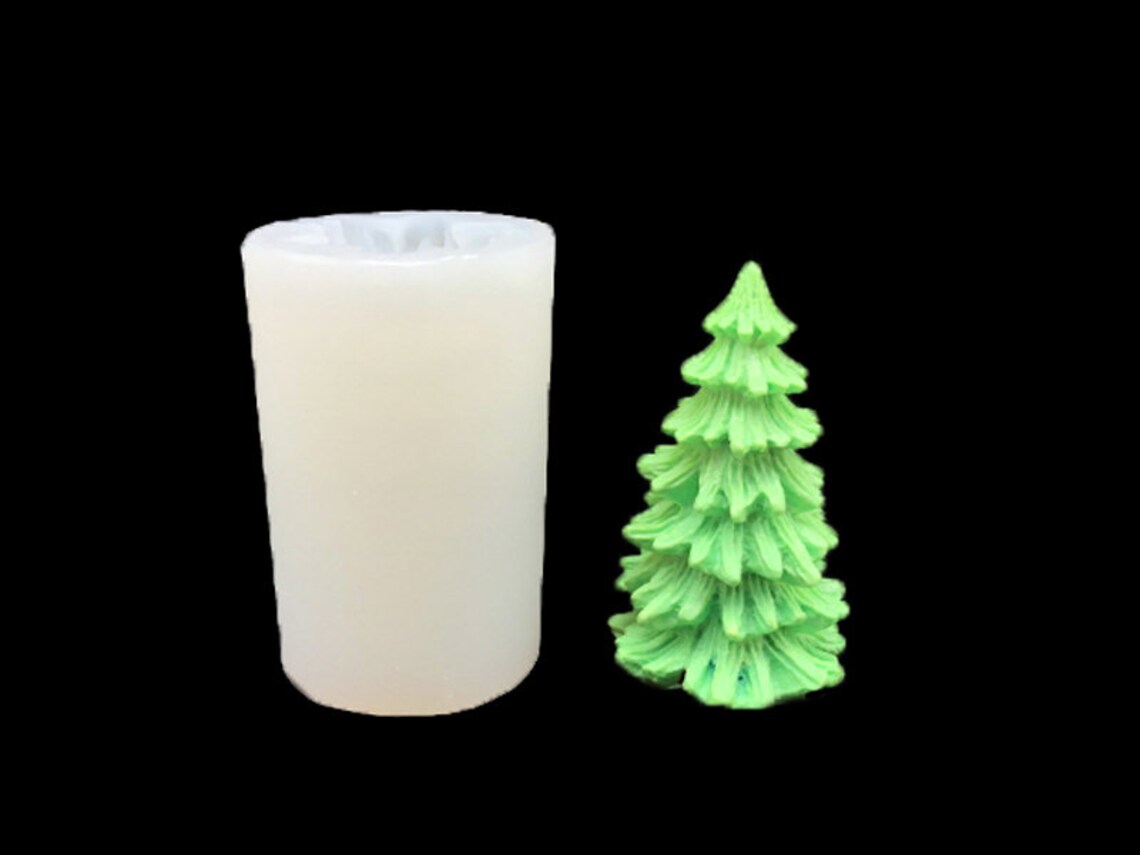 3D Christmas Tree large Silicone Mold Mould Sugarcraft Etsy