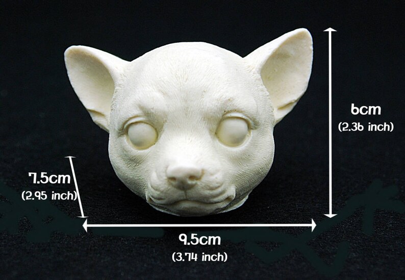 Dog face#3 Silicone Mold Mould Sugarcraft Candle Soap Chocolate Polymer Clay Melting Wax Resin Tools Ornament Handmade