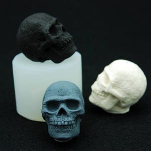 Mini Skull, Silicone Mold Mould Sugarcraft Candle Soap Chocolate Polymer Clay Melting Wax Resin Tools Ornament Handmade