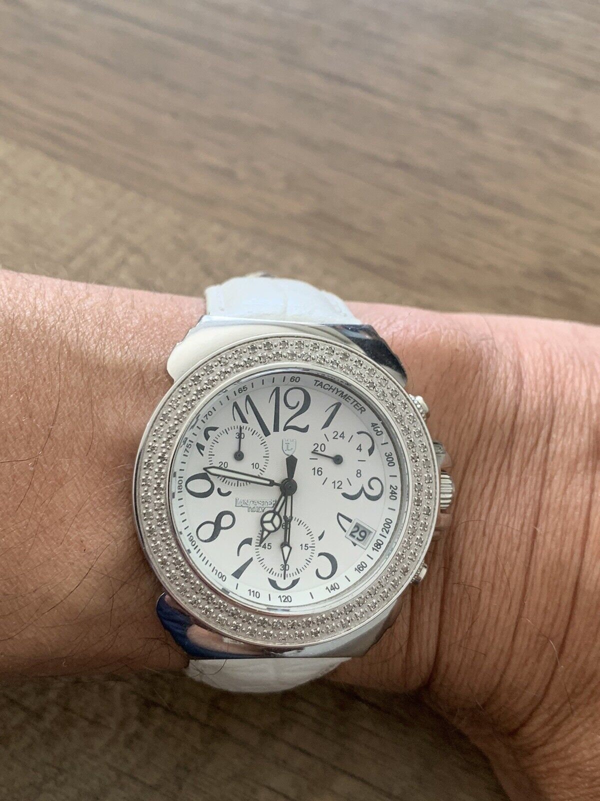 Lancaster italy diamond best sale watch
