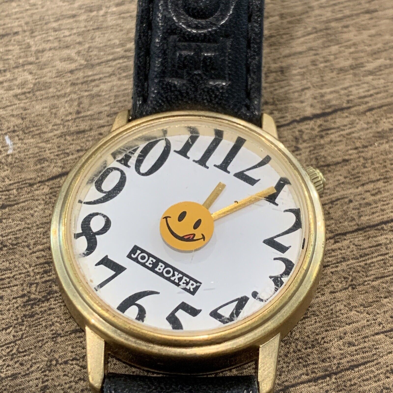 Joe Boxer Watch time is Slipping Away New Battery Made by Timex