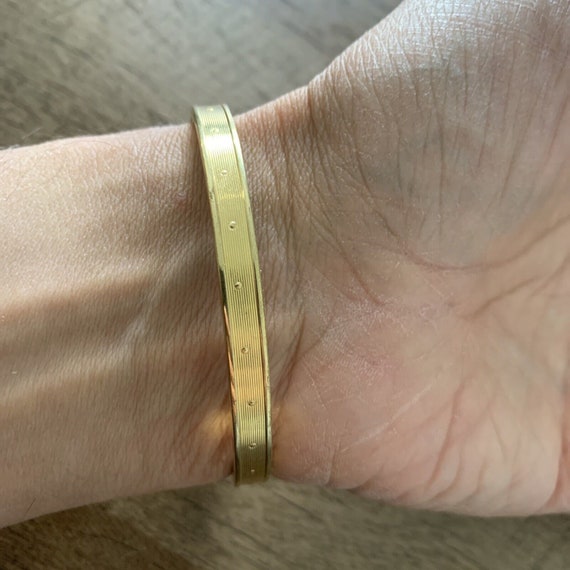 Antique American Double Gold Plated Bangle Bracele