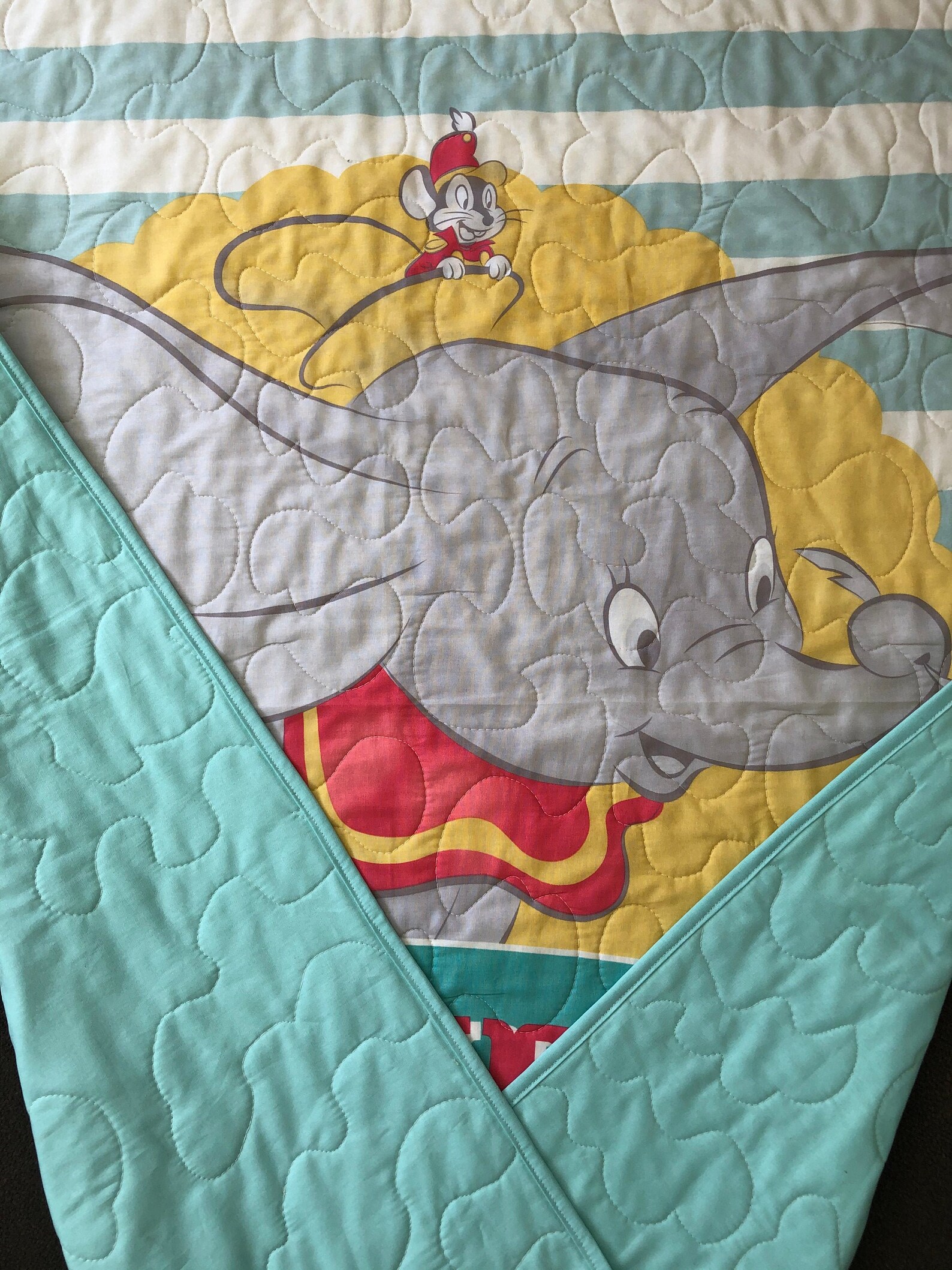 Dumbo Baby Quilt / Blanket Baby Quilt Baby Blanket Dumbo Etsy