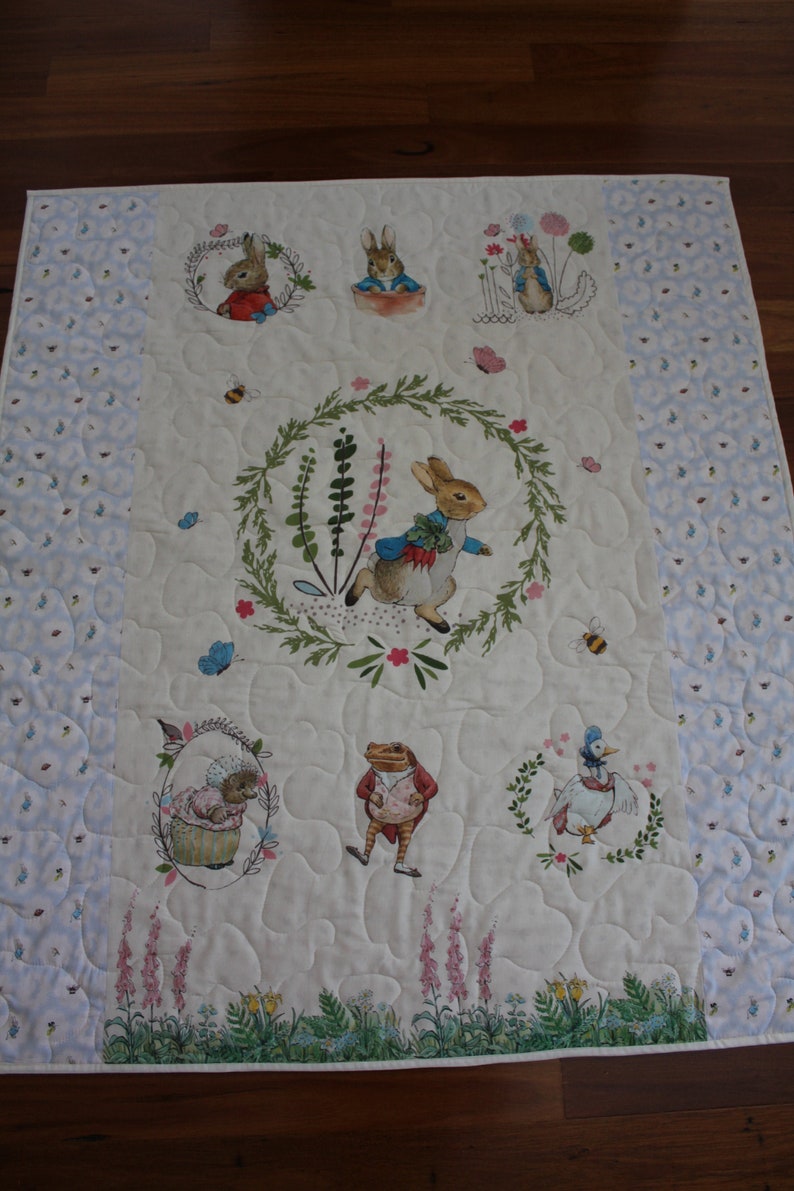 Peter Rabbit Baby Boy Quilt Baby Boy Quilt Peter Rabbit Crib Etsy