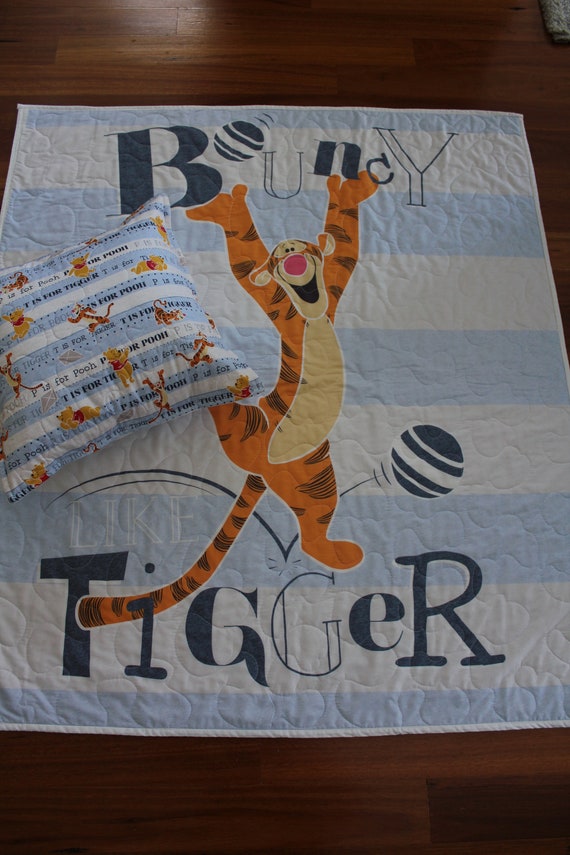 Winnie The Pooh Baby Quilt Tigger Baby Quilt Winnie The Pooh Etsy
