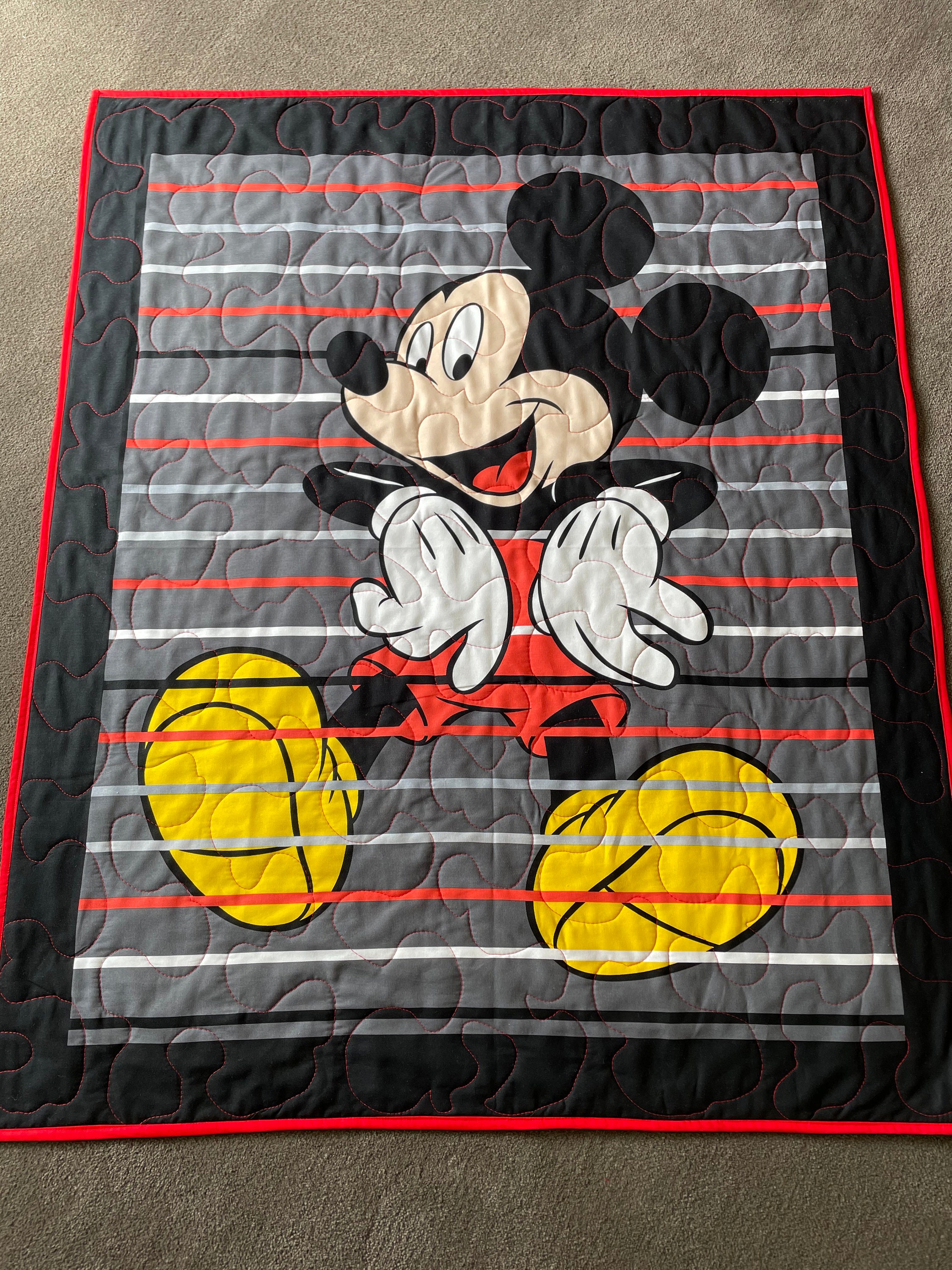 Mickey Mouse baby quilt Baby quilt Mickey Mouse crib Etsy