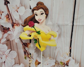 Belle Cake Topper/Belle Cake/ Princess Cake Topper/Beauty and the Beast Cake Topper