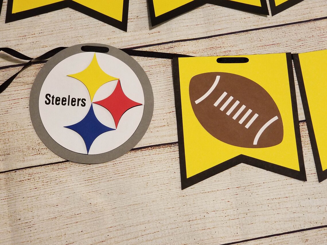 Pittsburgh Steelers Happy Birthday Banner/ Football Birthday Etsy