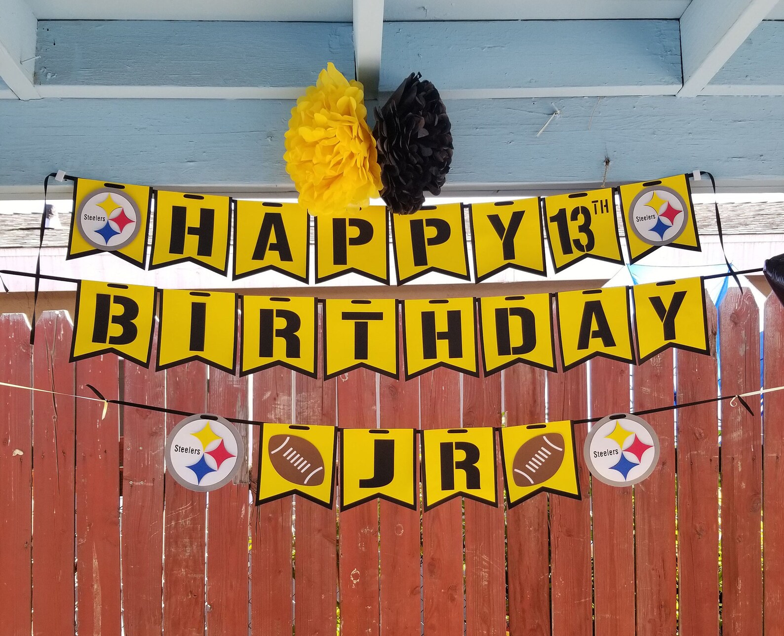 Pittsburgh Steelers Happy Birthday Banner/ Football Birthday Etsy UK