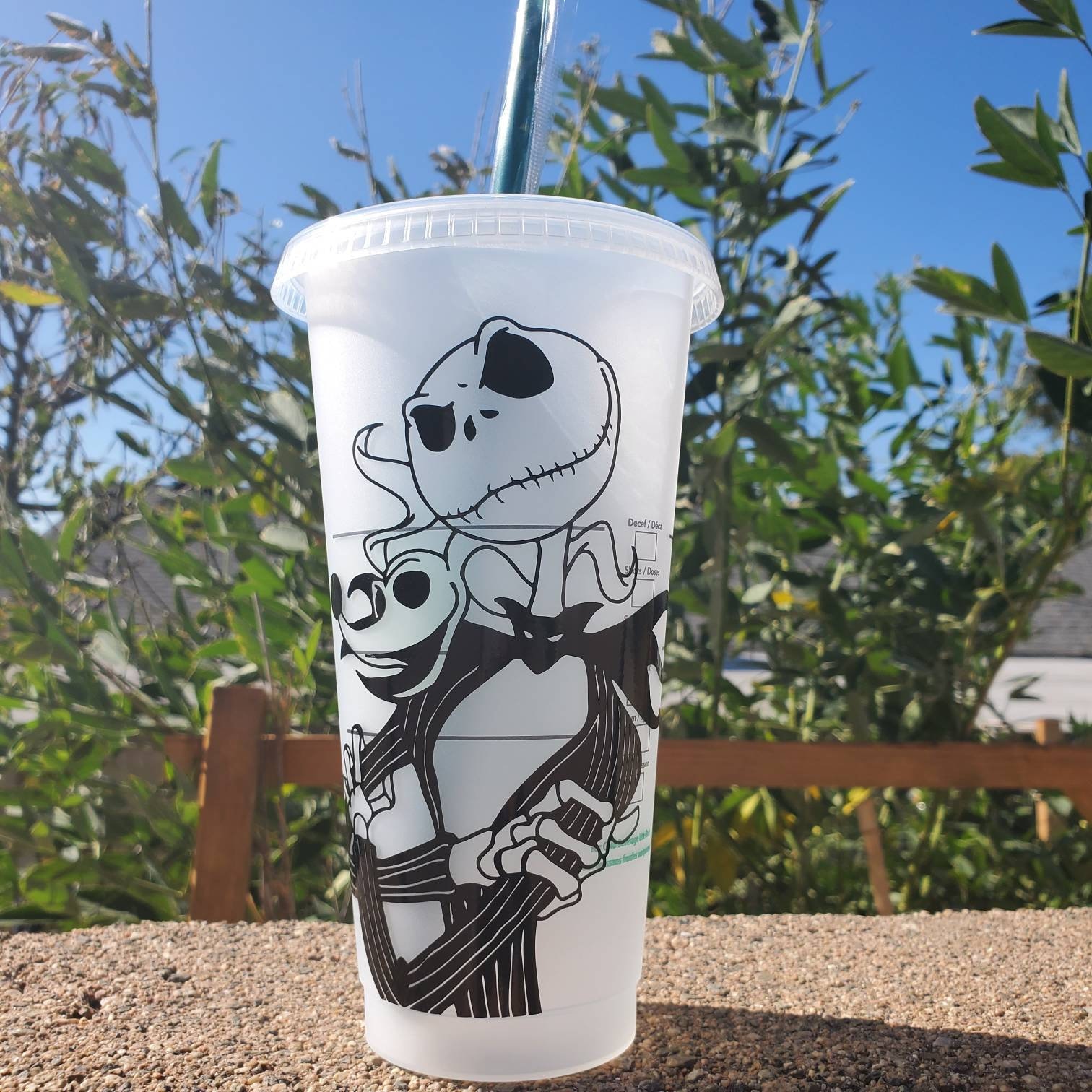 Jack Skellington Starbucks Cup/ The Nightmare Before Christmas Etsy