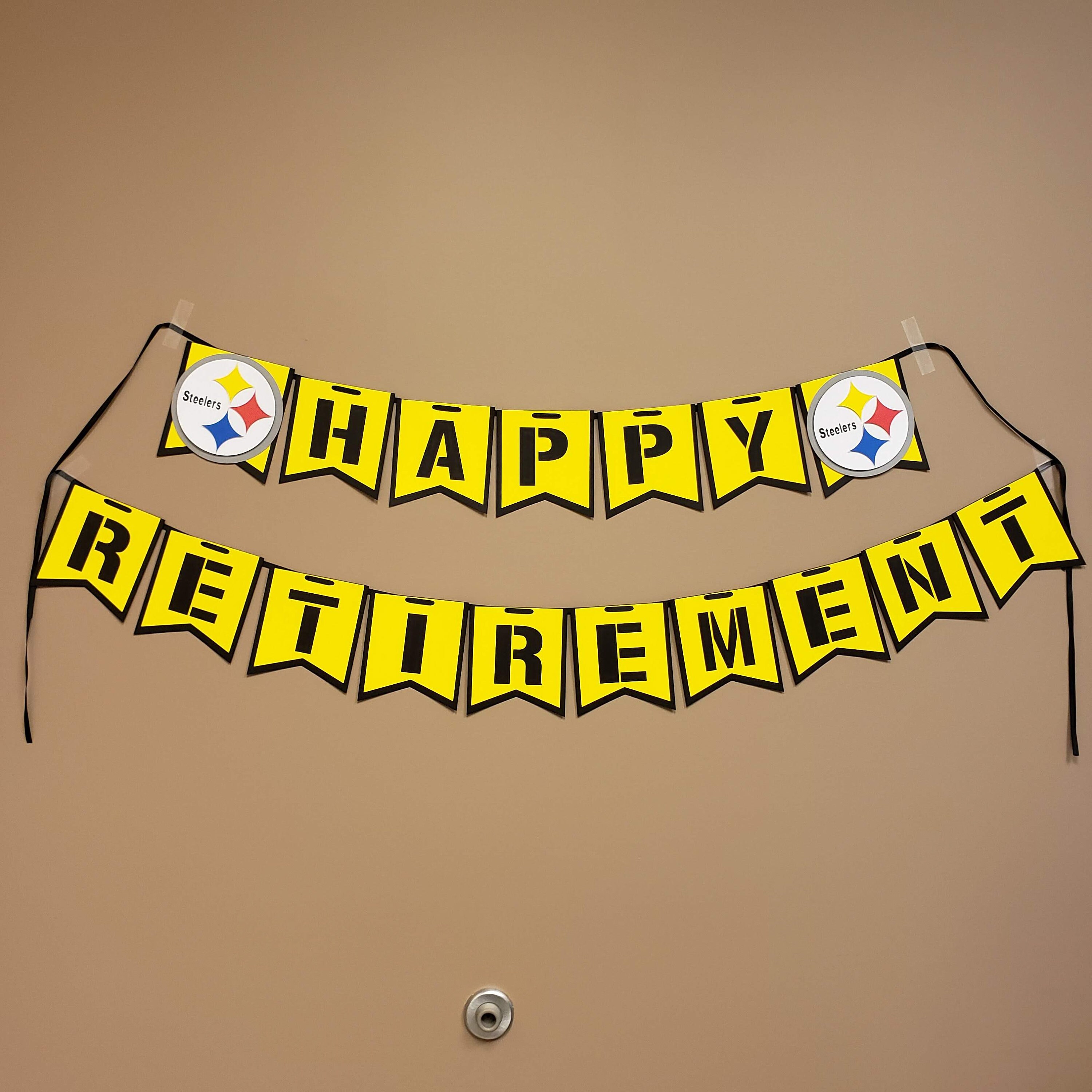 Pittsburgh Steelers Happy Birthday Banner/ Football Birthday Etsy UK