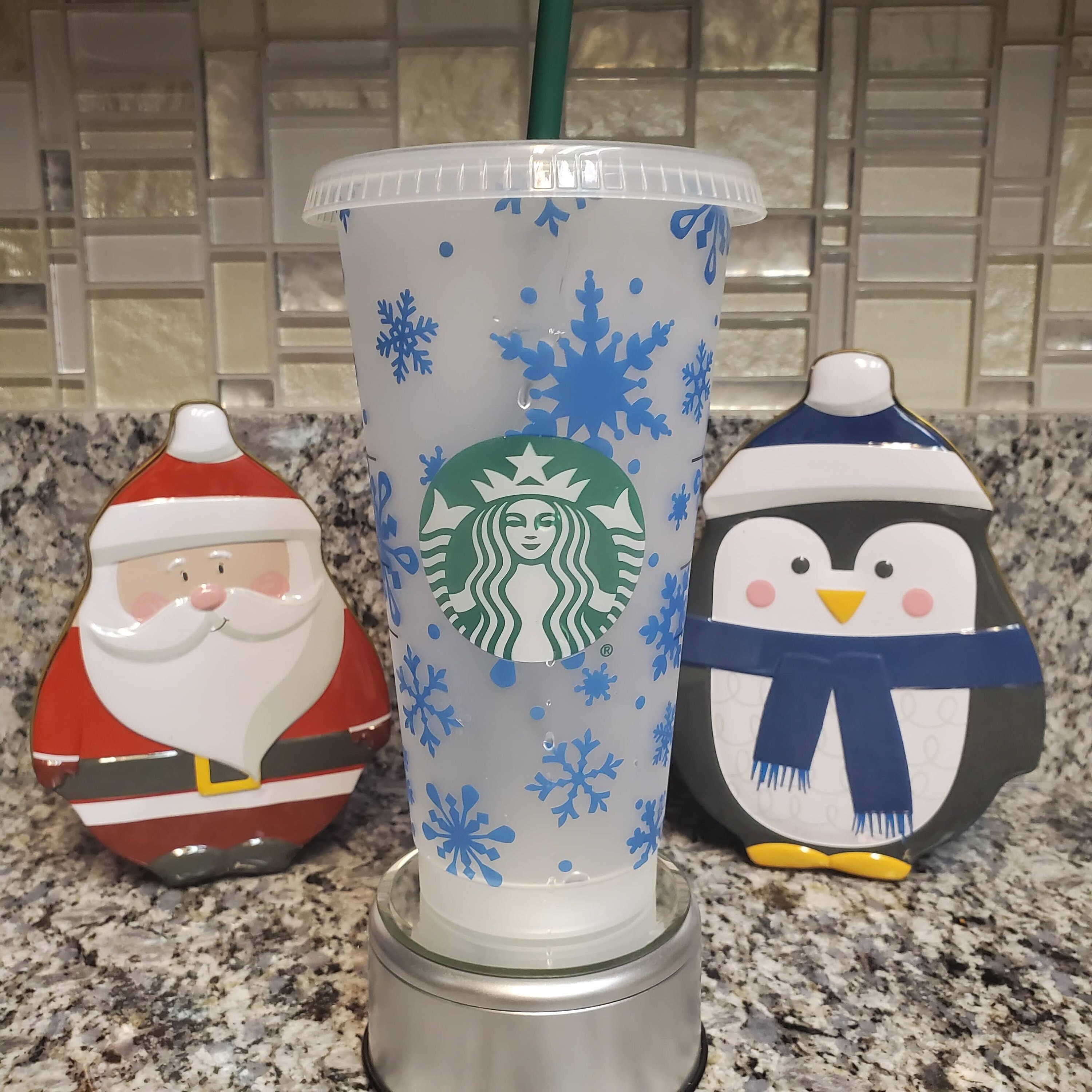 Christmas Starbucks Cups/ Color Changing Vinyl/ Starbucks Etsy