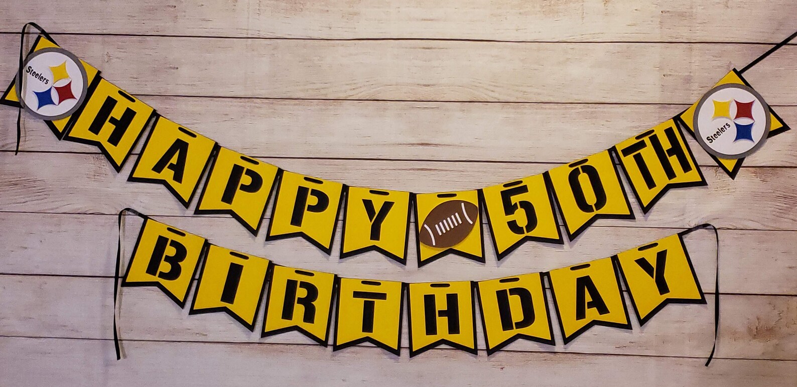 Pittsburgh Steelers Happy Birthday Banner/ Football Birthday Etsy UK
