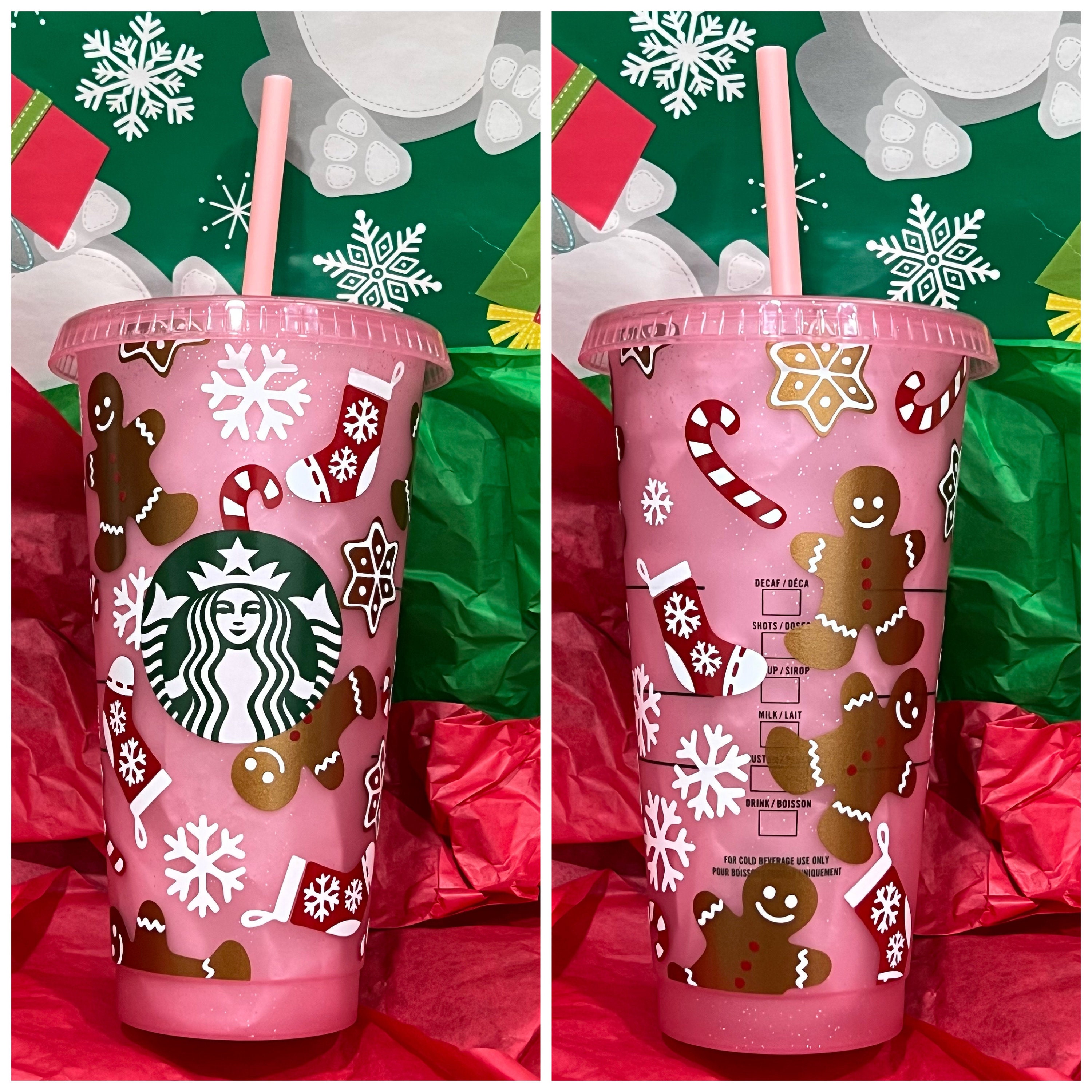 Christmas Cold Cup Holiday Cold Cup Starbucks Christmas Cold