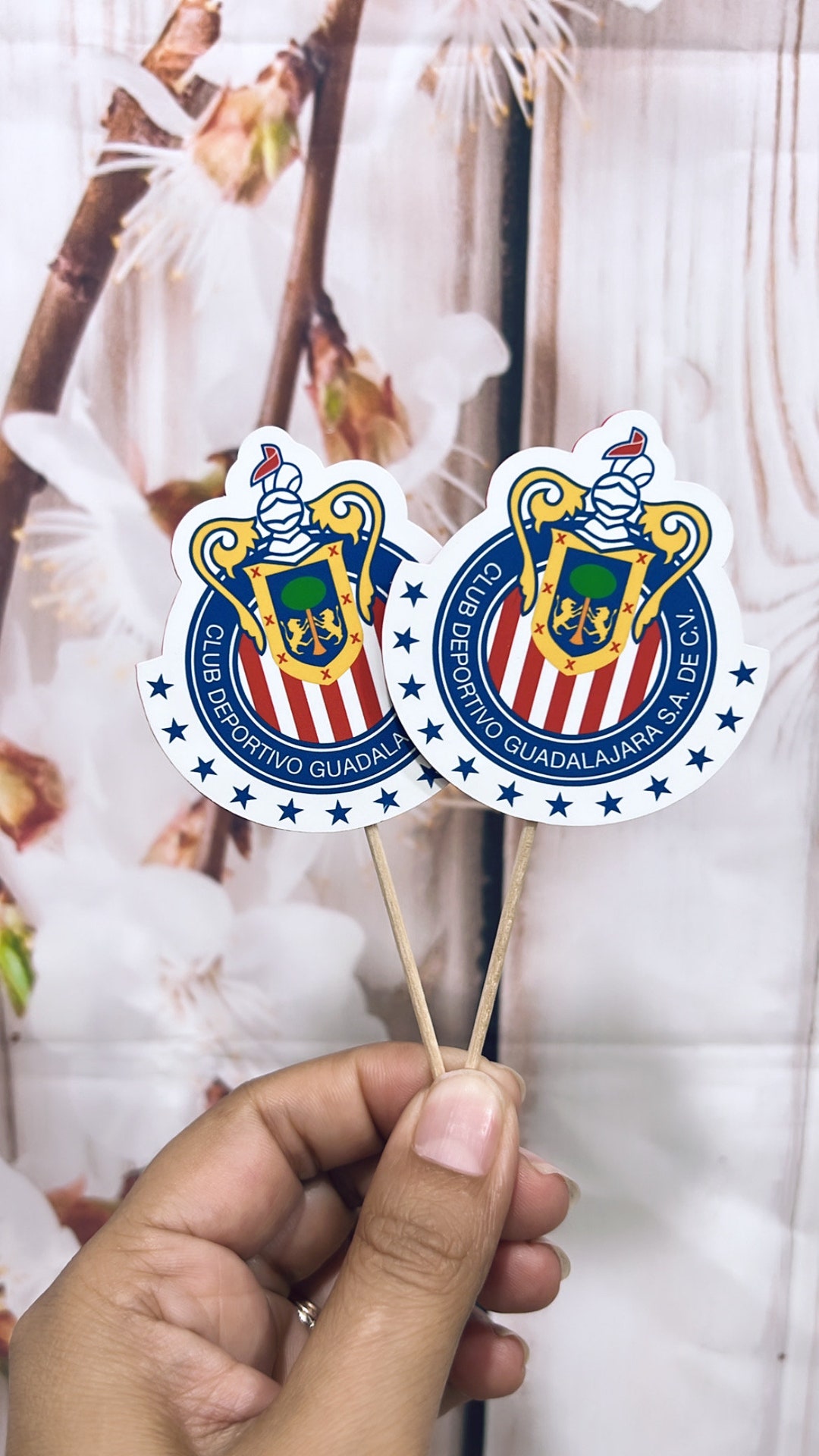 Chivas Cupcake Toppers/ Chivas De Guadalajara Cupcake Toppers/ Birthday ...