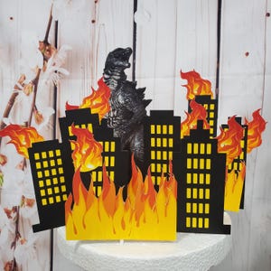 Godzilla Cake Topper Digital File/ Godzilla Cake/ Godzilla Birthday/ Godzilla Topper/ Godzilla