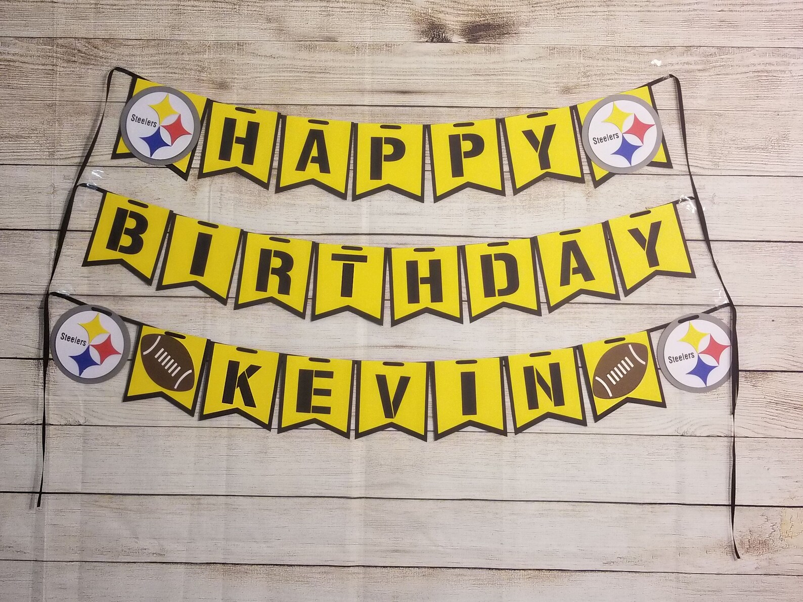Pittsburgh Steelers Happy Birthday Banner/ Football Birthday - Etsy UK