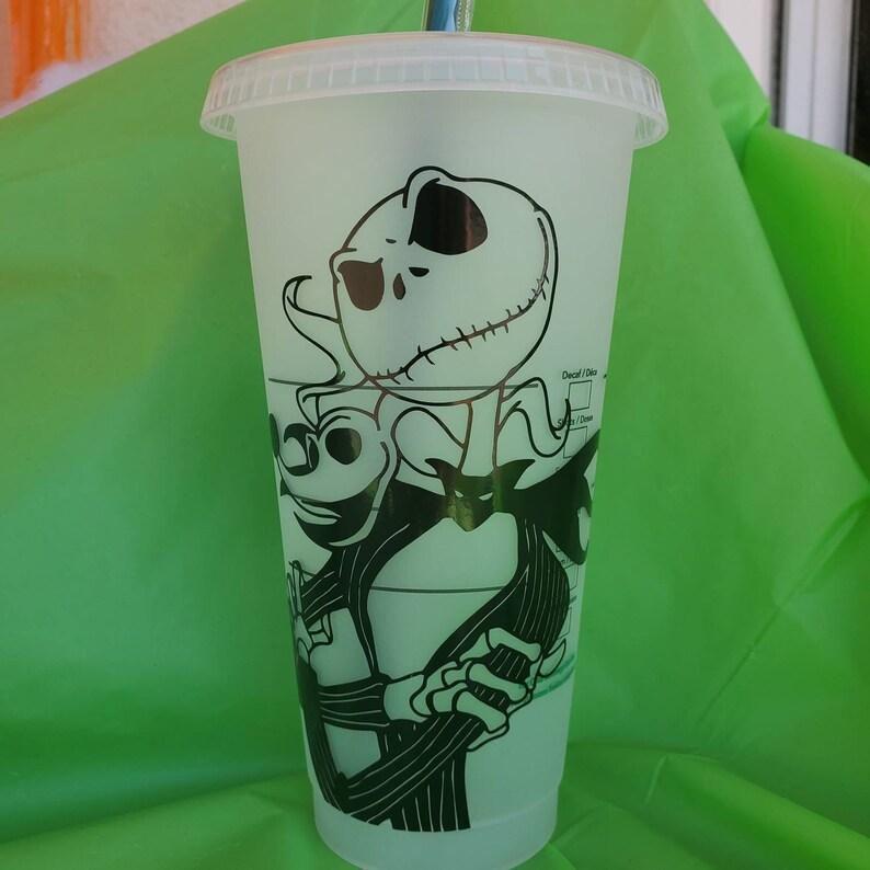 Jack Skellington Starbucks Cup/ the Nightmare Before Christmas Etsy