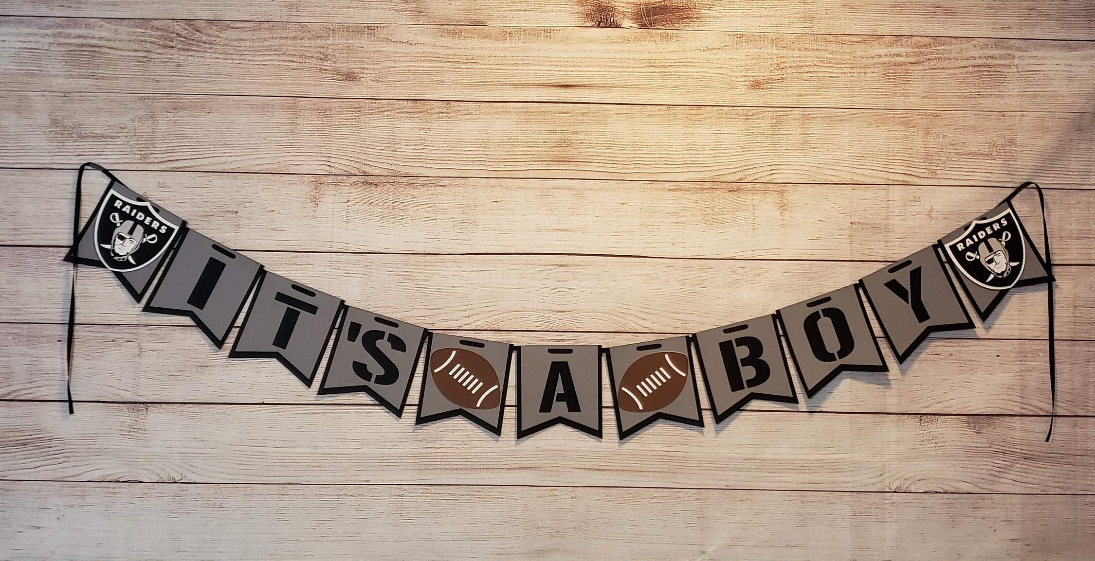 Raiders Birthday Banner/ Raiders Decorations/ Football Etsy