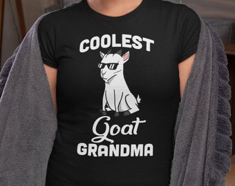 Goat Coolest Grandma Shirt, Funny Goat T-Shirt, Goat Pet Tee