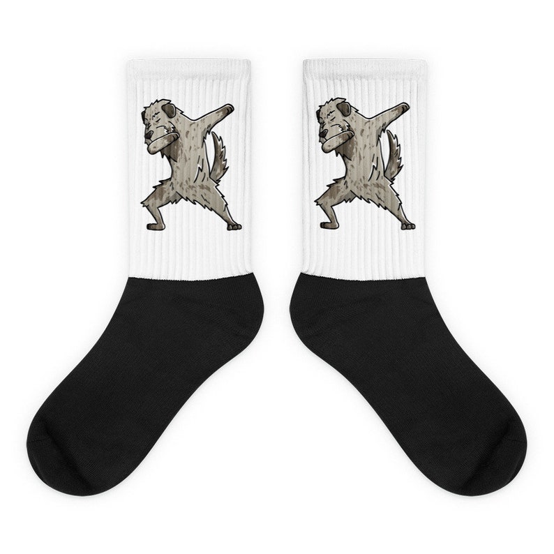 Irish Wolfhound Dabbing Socks Funny Dog Dab Gift