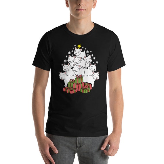 Westie Christmas Tree T Shirt Xmas Gift For Westie Dog T-Shirt Westie Christmas Tree T Shirt Xmas Gift For Westie Dog T-Shirt