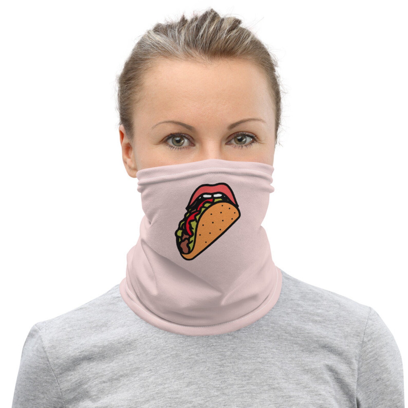 Eating Taco Neck Gaiter Tacos Face Mask Food Lover Gifts Etsy