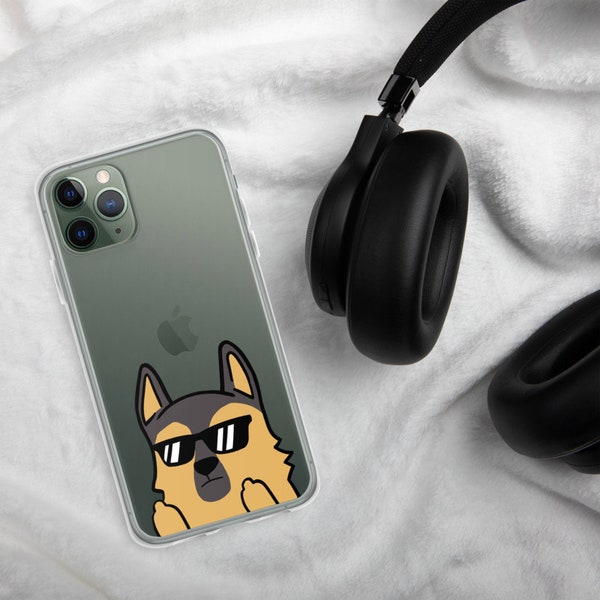 Sunglasses German Shepherd iPhone Case, German Shepherd Phone Case, Funny German Shepherd Dog Gift