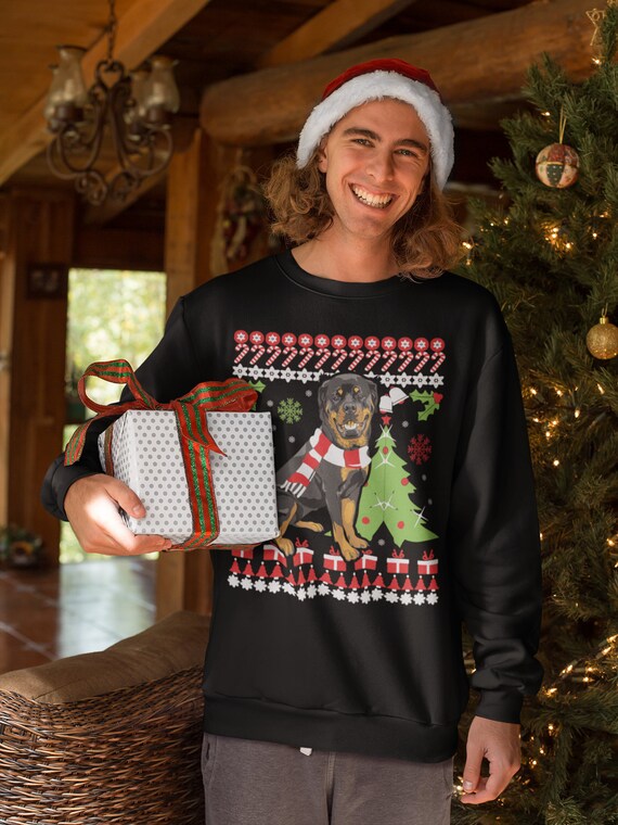 Rottweiler christmas jumper Clearance