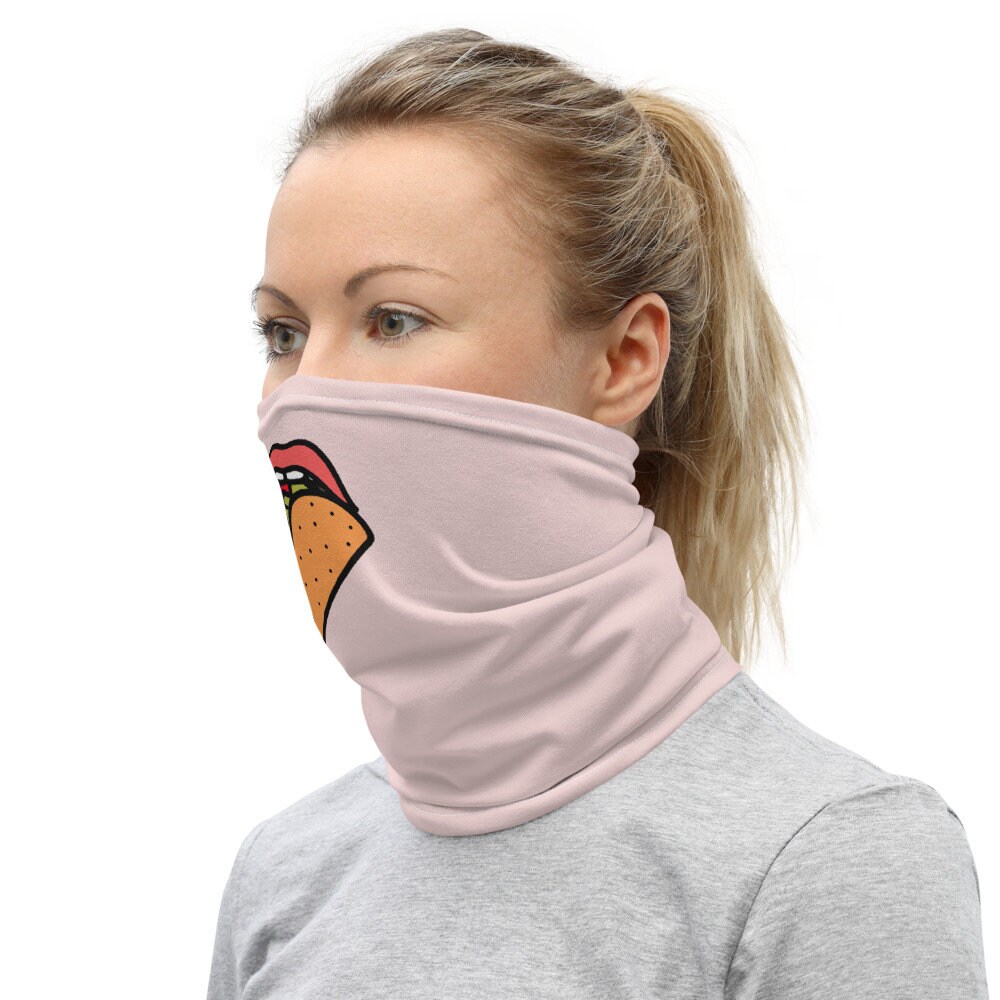 Eating Taco Neck Gaiter Tacos Face Mask Food Lover Gifts Etsy