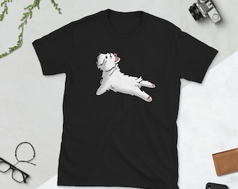 Yoga West Highland White Terrier Shirt, Westie T-Shirt, Funny Westie Gift, West Highland White Terrier Dog Tee