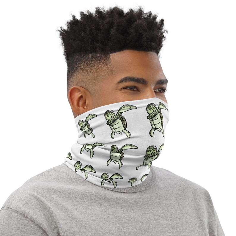 Dabbing Turtle Neck Gaiter Sea Turtle Face Mask Pet Lover Etsy