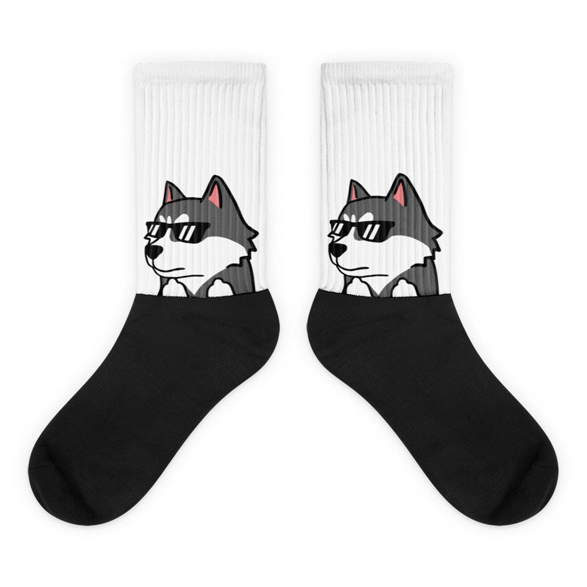 Discover Sonnenbrille Sibirien Husky Niedliche Sibirische Husky Geschenk, lustige Husky Hundesocken