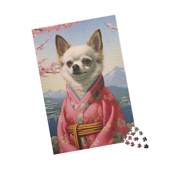 Chihuahua Dog Geisha 1014 Piece Jigsaw Puzzle Perfect 