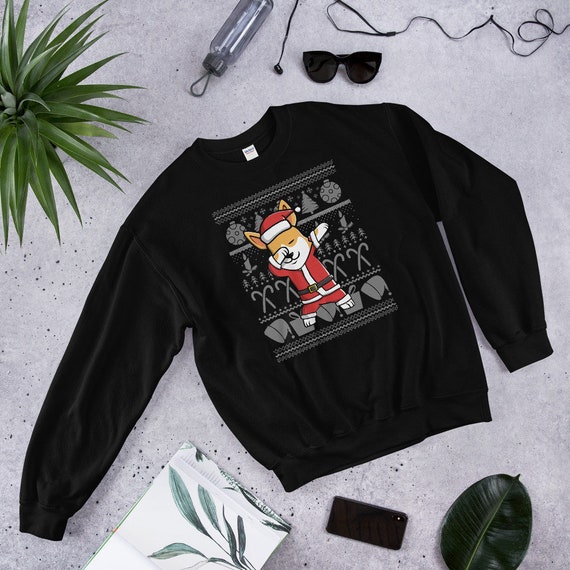 etsy corgi christmas sweater