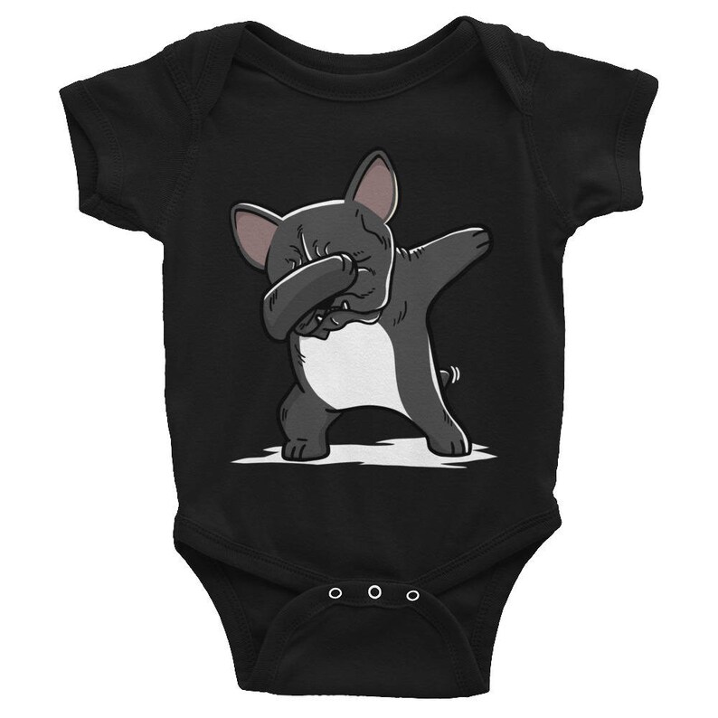 Baby Girl Bodysuit Dabbing French Bulldog Baby Bodysuit Baby Boy Funny Frenchie Dog Lover Baby Clothes Baby Shower Gift