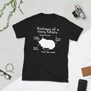 Anatomy Of A Guinea Pig Shirt, Funny Furry Potato T-Shirt, Cavy Pet Gift