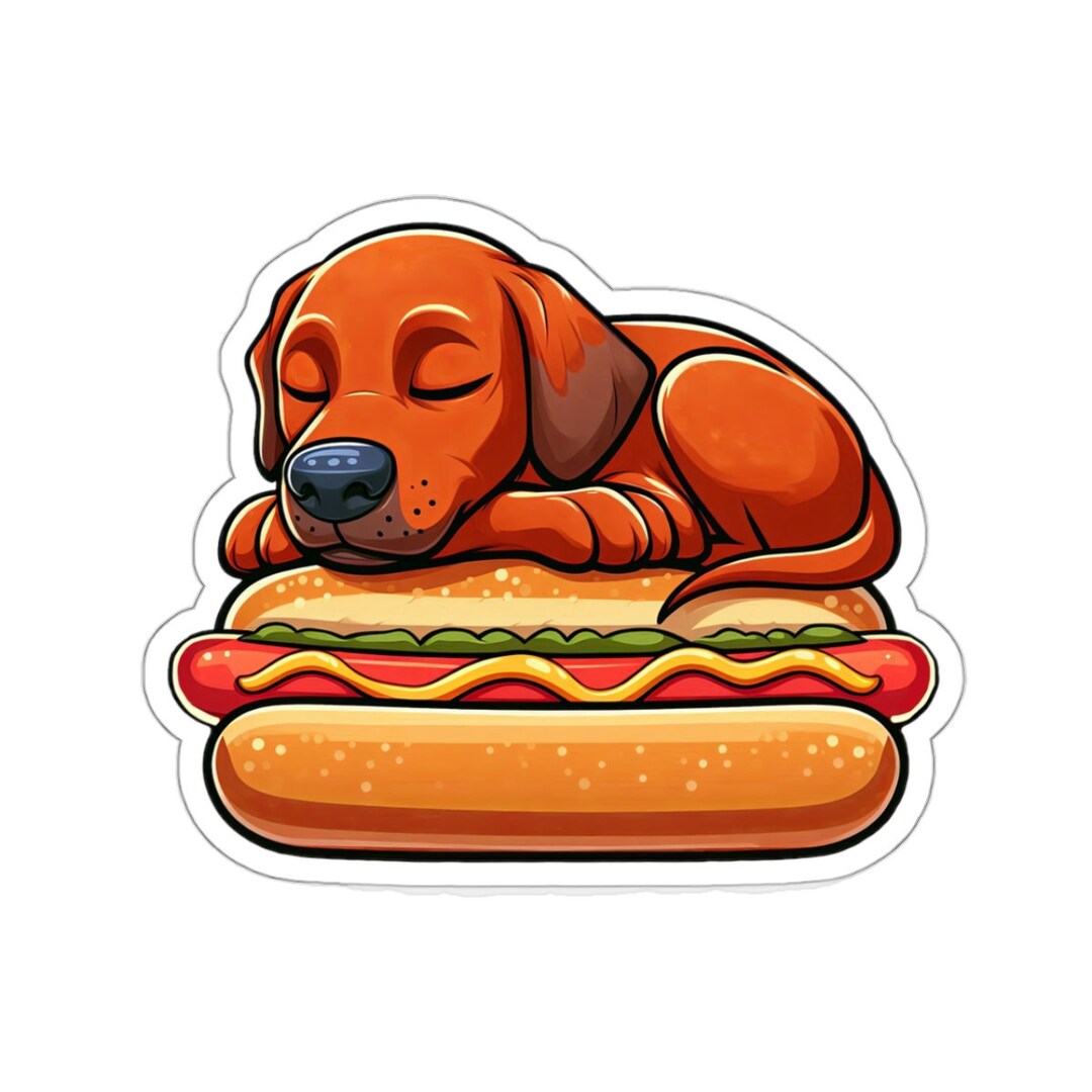 Rhodesian Ridgeback Hot Dog Sticker Perfect Rhodesian Ridgeback Food ...