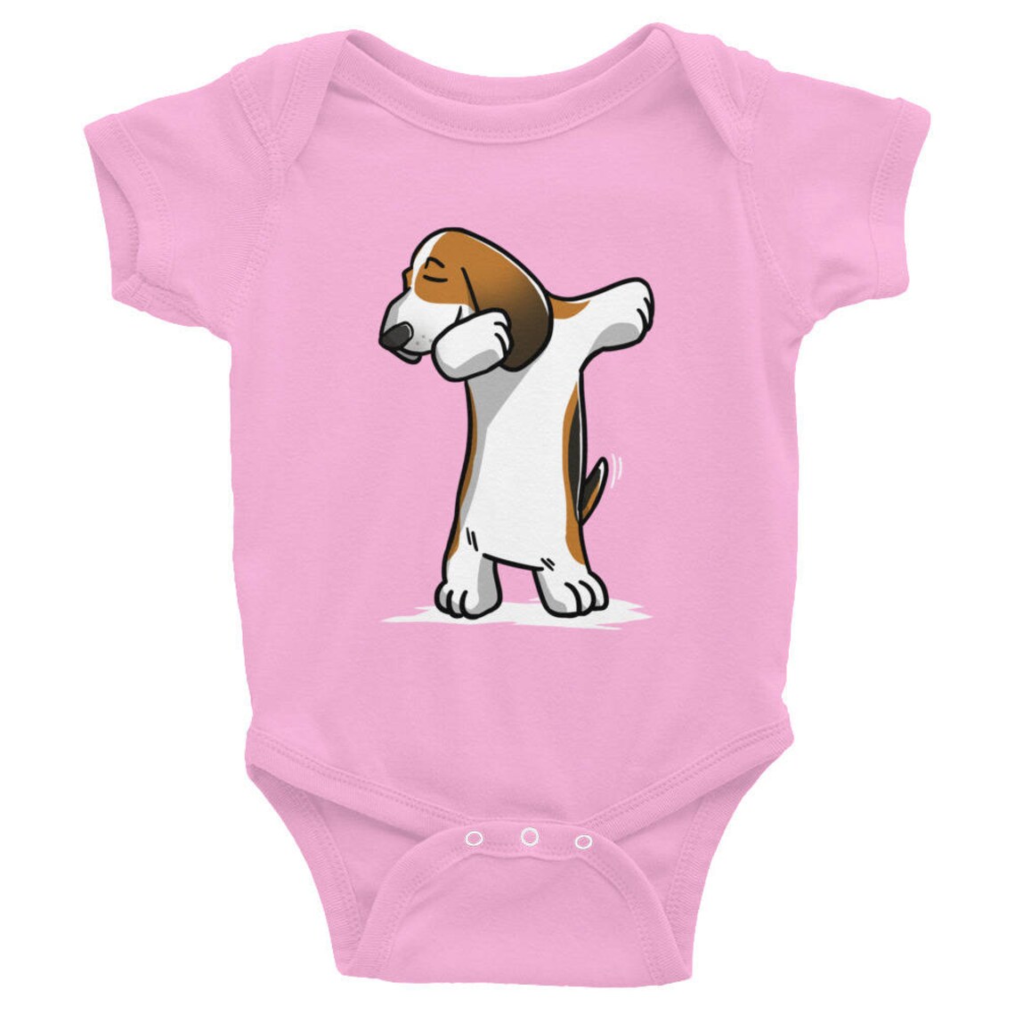 Dabbing Basset Hound Baby Bodysuit Dog Baby Clothes Etsy