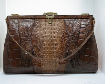 Crocodile handbag | Etsy