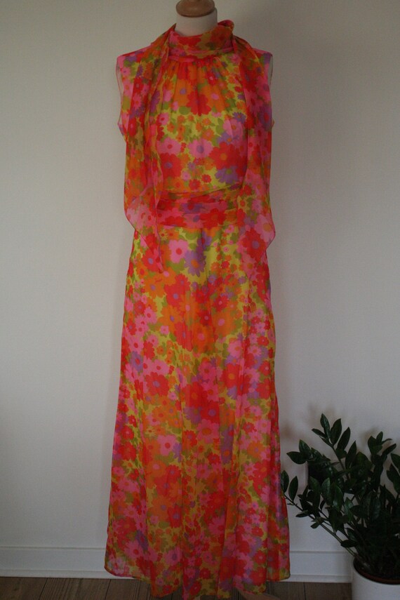 Vintage 1970s Kati by Laura Phillips bright multi-